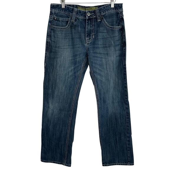 Rock & Roll Denim Jeans Men’s 32x32 Regular Fit Bootcut Western Cowboy Dark Wash - Picture 1 of 12